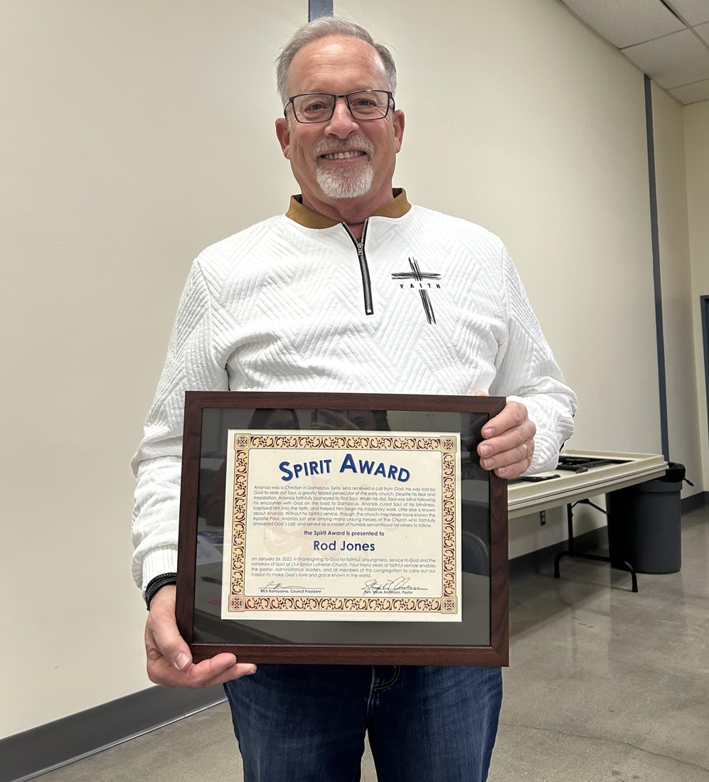 Rodney J Jones Church Spirit Award